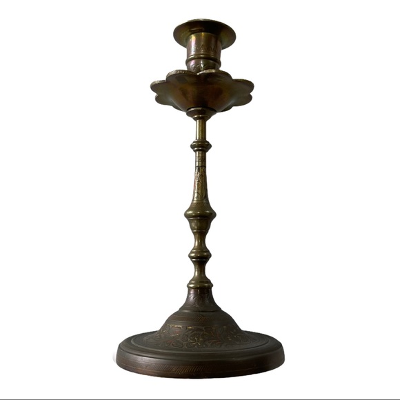 Vintage Brass Candle Holder
